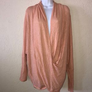 WE THE FREE FREE PEOPLE peach sweater- M